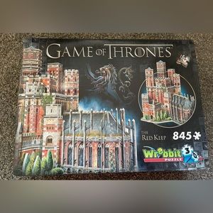 NEW NEVER OPENED! Wrebbit Game of Thrones The Red Keep 3D puzzle 845 pieces